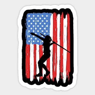 American Flag Javelin Graphic Sticker